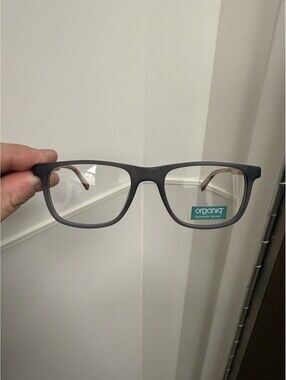 Organiq Eyeglasses OGO 1015 C.108 52-19-145 Woodgrain Textured Frame